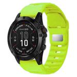 For Garmin Fenix 7X / 7X Pro Rough Style Silicone Quick Release Watch Band(Green)