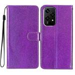 For Honor 200 Lite Global Glitter Powder Flip Leather Phone Case(Purple)