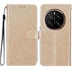 For Honor Magic7 Glitter Powder Flip Leather Phone Case(Gold)