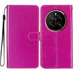For Honor Magic7 Pro Glitter Powder Flip Leather Phone Case(Rose Red)