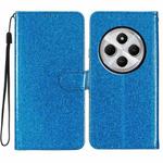 For Redmi A4 5G Glitter Powder Flip Leather Phone Case(Blue)