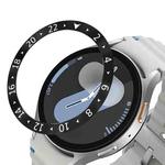 For Samsung Galaxy Watch 7 40mm Style C Smart Watch Dial Stainless Steel Bezel Ring Cover(Black)