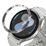 For Samsung Galaxy Watch 7 40mm Style A Smart Watch Dial Stainless Steel Bezel Ring Cover(Silver)