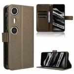 For XReal Beam Pro Diamond Texture Leather Phone Case(Brown)