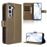 For Fujitsu Arrows Alpha F-51F Diamond Texture Leather Phone Case(Brown)
