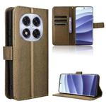 For Redmi Note 14 Pro+ 5G Diamond Texture Leather Phone Case(Brown)