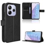 For Redmi Note 14 4G 164.84mm EU Version Diamond Texture Leather Phone Case(Black)