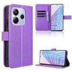 For Redmi Note 14 4G 164.84mm EU Version Diamond Texture Leather Phone Case(Purple)