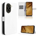 For Redmi A5 4G 173.3mm Diamond Texture Leather Phone Case(White)