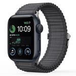 For Apple Watch SE 44mm DUX DUCIS YC Series Ocean Nylon Watch Band(Dark Grey)