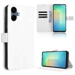 For Samsung Galaxy A06 5G Diamond Texture Leather Phone Case(White)