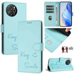 For Blackview Shark 8 Smile Embossing RFID Leather Phone Case(Mint Green)