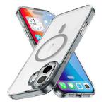 For iPhone 16 Ice Color Magnetic Series Magsafe Magnetic PC Hybrid TPU Phone Case(Grey)