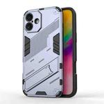 For iPhone 16 Plus Punk Armor 2 in 1 PC + TPU Phone Case with Holder(Grey)