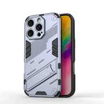 For iPhone 16 Pro Punk Armor 2 in 1 PC + TPU Phone Case with Holder(Grey)