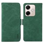For Redmi 13X ABEEL Frosted Magnetic RFID Leather Phone Case(Green)