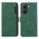 For Redmi Turbo 4 ABEEL Color Block Magnetic RFID Leather Phone Case(Green-Black)