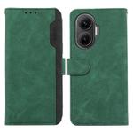 For Redmi Turbo 4 Pro ABEEL Color Block Magnetic RFID Leather Phone Case(Green-Black)