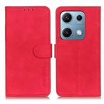 For Redmi Note 14S 4G KHAZNEH Retro Texture Flip Leather Phone Case(Red)