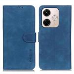 For Redmi 13X KHAZNEH Retro Texture Flip Leather Phone Case(Blue)