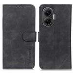 For Redmi Turbo 4 Pro KHAZNEH Retro Texture Flip Leather Phone Case(Black)