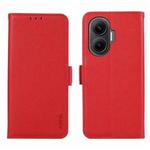 For Redmi Turbo 4 Pro ABEEL Side-Magnetic Litchi Pattern Leather RFID Phone Case(Red)