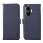 For Redmi Turbo 4 Pro ABEEL Side-Magnetic Litchi Pattern Leather RFID Phone Case(Blue)
