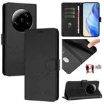 For Xiaomi 13 Ultra Smile Embossing RFID Leather Phone Case(Black)