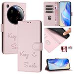 For Xiaomi 15 Ultra Smile Embossing RFID Leather Phone Case(Pink)