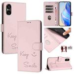 For Sony Xperia 5 VI Smile Embossing RFID Leather Phone Case(Pink)