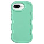 For iPhone 7 Plus / 8 Plus Big Wave Puff Shape TPU Phone Case(Green)