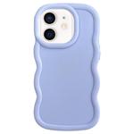 For iPhone 11 Big Wave Puff Shape TPU Phone Case(Blue)