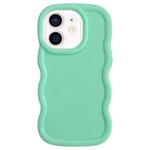 For iPhone 11 Big Wave Puff Shape TPU Phone Case(Green)