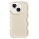 For iPhone 13 Big Wave Puff Shape TPU Phone Case(Beige)