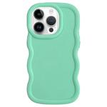 For iPhone 13 Pro Big Wave Puff Shape TPU Phone Case(Green)