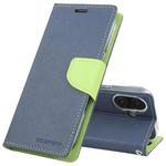 For iPhone 16 GOOSPERY FANCY DIARY Cross Texture Leather Phone Case(Navy Blue)