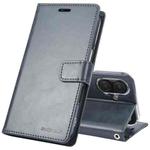 For iPhone 16 Plus GOOSPERY BLUE MOON Crazy Horse Texture Leather Phone Case(Dark Blue)