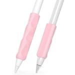 For Apple Pencil & Huawei M-Pencil Series Universal Stylus Silicone Protective Grip Cover(Pink)