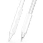 For Apple Pencil & Huawei M-Pencil Series Universal Stylus Silicone Protective Grip Cover(White)