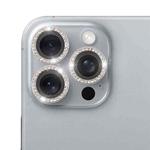 For iPhone 16 Pro / 16 Pro Max 9H Point Drill Camera Lens Protector Ring(Titanium Gray)