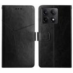 For Xiaomi 14T 5G Global Y-shaped Pattern Flip Leather Phone Case(Black)