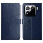 For Xiaomi 15 Pro Y-shaped Pattern Flip Leather Phone Case(Blue)