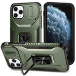 For iPhone 11 Pro Sliding Camshield Holder Phone Case(Alpine Green)
