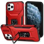 For iPhone 11 Pro Sliding Camshield Holder Phone Case(Red)