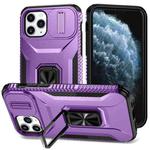 For iPhone 11 Pro Sliding Camshield Holder Phone Case(Purple)