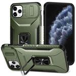For iPhone 11 Pro Max Sliding Camshield Holder Phone Case(Alpine Green)