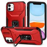 For iPhone 11 Sliding Camshield Holder Phone Case(Red)