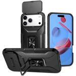 For iPhone 17 Pro Max Sliding Camshield Holder Phone Case(Black)