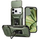 For iPhone 17 Pro Sliding Camshield Holder Phone Case(Alpine Green)