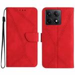 For Xiaomi 14T Pro 5G Global Stitching Embossed Leather Phone Case(Red)